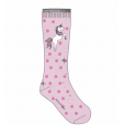 Kids Kenna Ridesokker glitter rosa Equipage